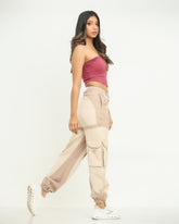 Multi Colour Parachute Cargo Pant